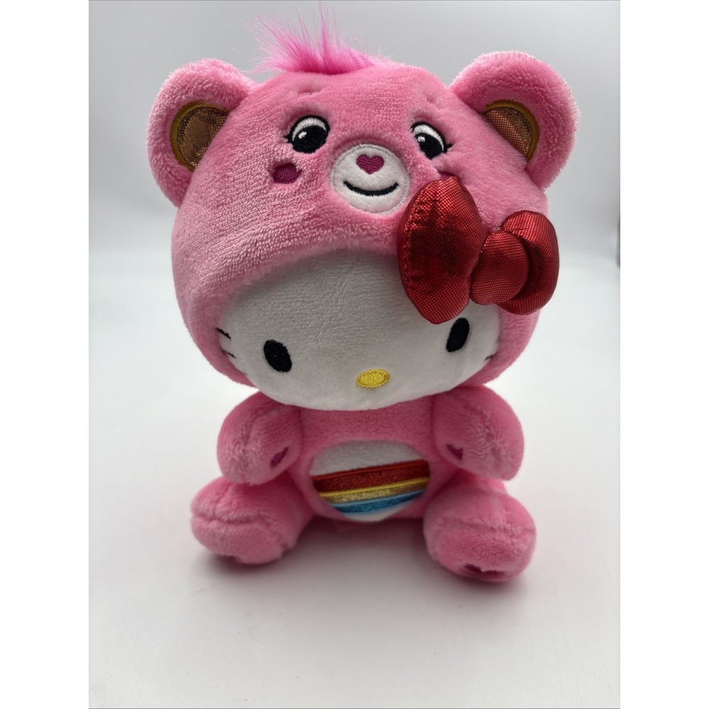 Hello Kitty and Friends x Care Bears 9" Hello Kitty Cheer Bear Soft Plush W9